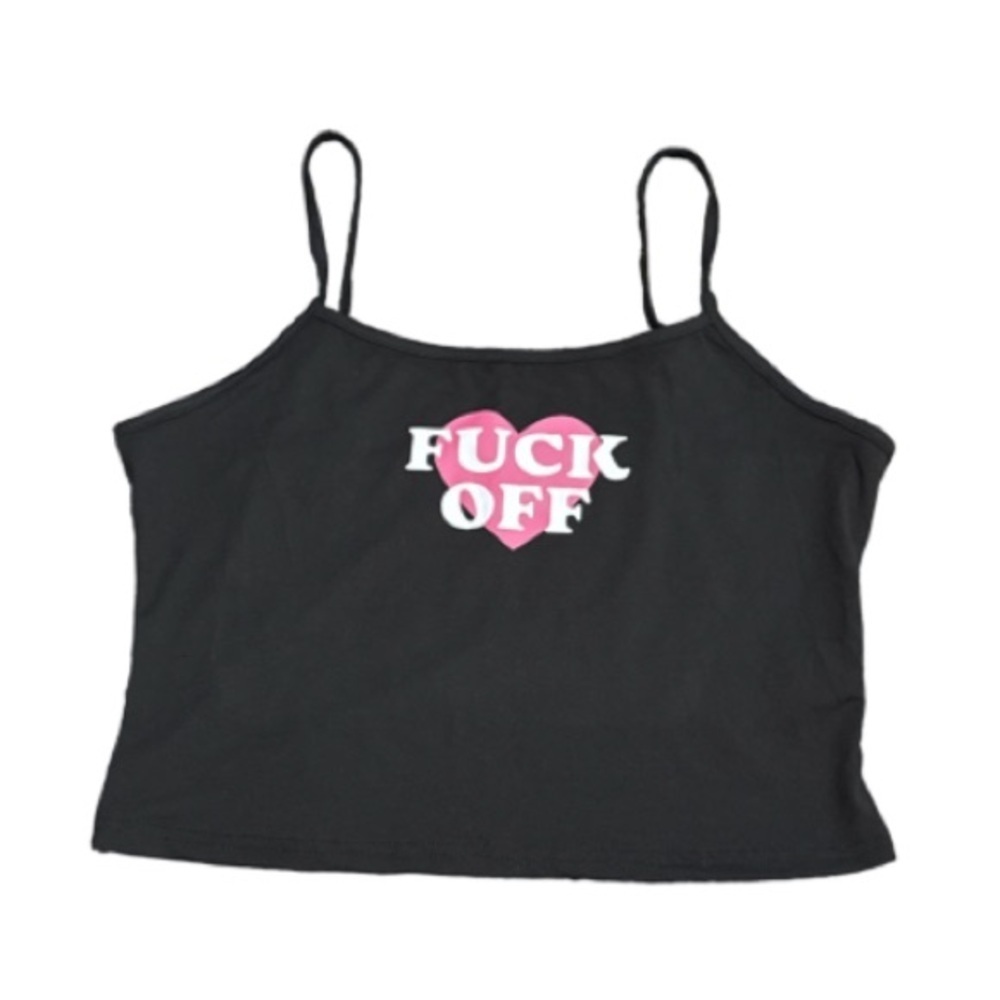 Adult Black Graphic Women's Top